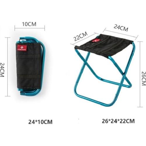 Portable Outdoor Folding Chair Ultralight Picnic Fishing Seat Camping Stool tabouret Family Activities Beach Chairs Furniture