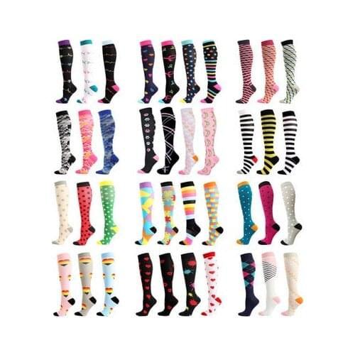 Dropshipping Compression Stockings Fit For Edema, Diabetes, Varicose Veins, Running Cycling Socks Long Pressure Stockings High