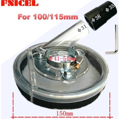 Dry Grinding Dust Cover Dust Shroud Kit for Angle Grinder Hand Grinder Power Tool Accessories Clear Vacuum Dust Cover