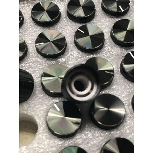 Fast Free Ship 10PCS High Grade Aluminium Alloy Knob Inner Hole 6MM With half Shaft 15*17mm Knob Diameter 15MM,Height 17MM Knob