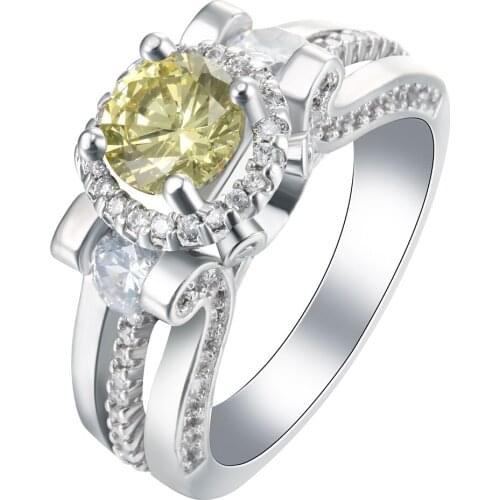 S925MALL vintage silver plated ring jewelry promise lover flower zircon fashion vintage wedding band for women engagement ring