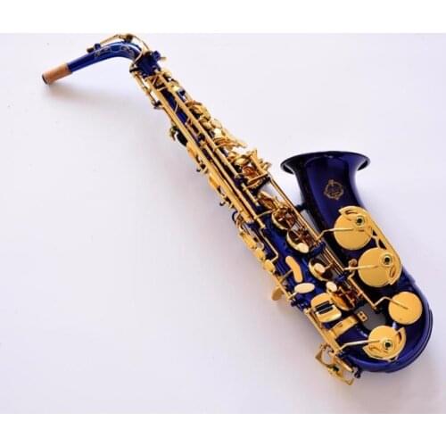 Suzuki Alto Saxophone Professional Eb Unique Blue Surface Sax With Mouthpiece Case and Accessories Alto Sax