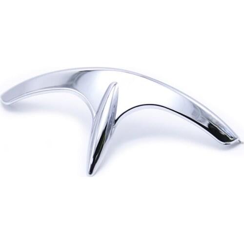 Silver Motorcycle Front Fender Trim Mudguard Tip Accent Decorations For Honda Golden wing GL1800 2001-2011