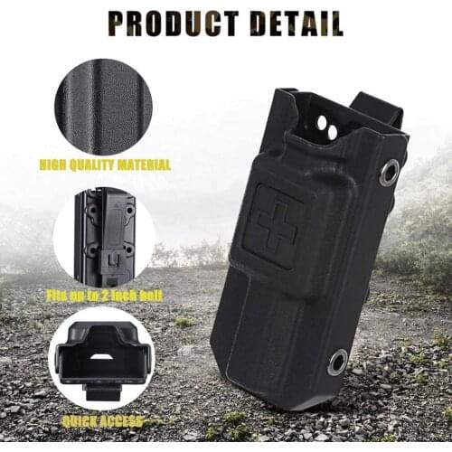 Survival Military Tourniquet Holder Carrier Storage Box Bag Hanging Waist Backpack