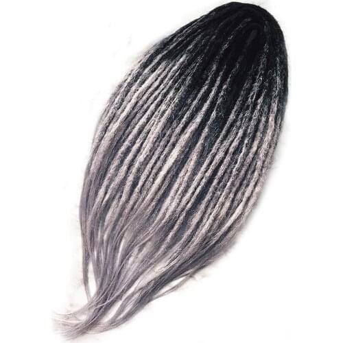 Qp hair Double ended Dreads Handmade Dreadlocks Extensions Fashion Reggae Crochet Hip-Hop Synthetic Dreads Crochet Braiding Hair