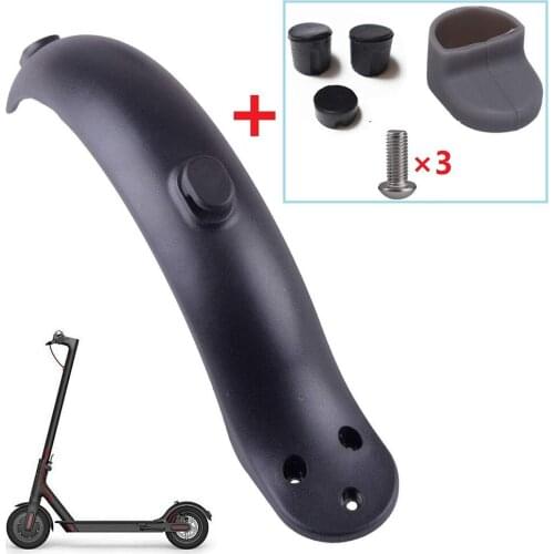 For Xiaomi Mijia M365 Pro Parts Fenders Scooter Wings Rear Mud Guard Support Protection ABS Plastic Parts Screws Rubber Stopper