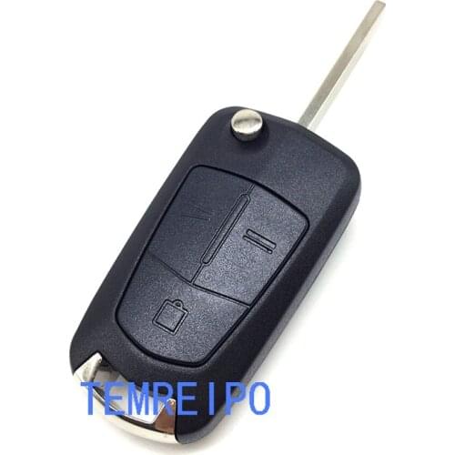 10pcs/lot 3 button replacement remote control key case fob Car key for Opel Vectra C Astra H Corsa D Zafira