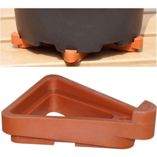 12pcs Plants Pot Feet Triangle Flower Pot Rack Holder Pot Toes Plastic Flower Pot Risers for Indoor Outdoor Plant Pots