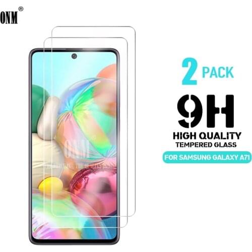 2Pcs Tempered Glass For Samsung Galaxy A71 Screen Protector Premium Tempered For Samsung Galaxy A71 Screen Protective Film