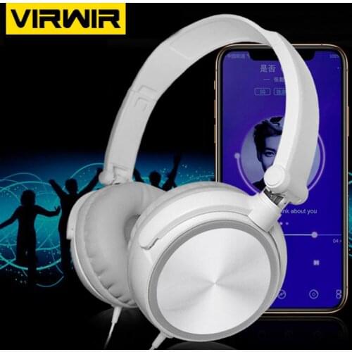 3D HiFi 3.5mm Wired Foldable Headphone Over Ear Headsets Bass Sound Music Stereo Earphone With Mic For iPhone Xiaomi Sony Huawei