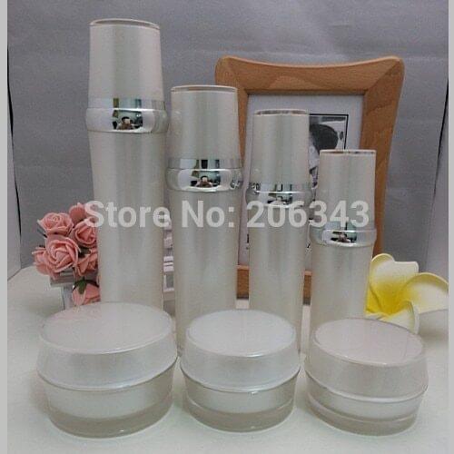 50G pearl white acrylic BARREL SHAPE cream bottle,cosmetic container,,cream jar,Cosmetic Jar,Cosmetic Packaging