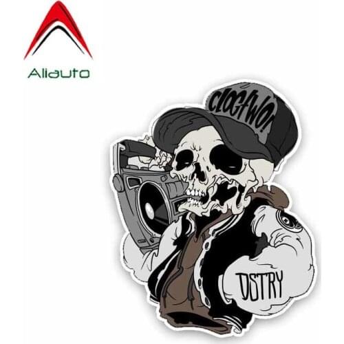 Aliauto Creative Car Sticker Rock Skeleton Decor Vinyl Decal Cover Scratches for Octavia Gti Bmw E92 Toyota Hilux,11cm*9cm
