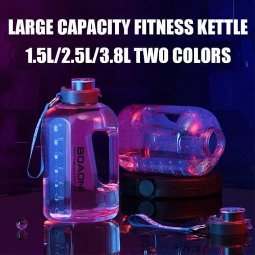Large Capacity Fitness Kettle 1.5l/2.5l/3.8l Portable Sports Water Bottle High Temperature Water Bottle For Mountain Bike Riding