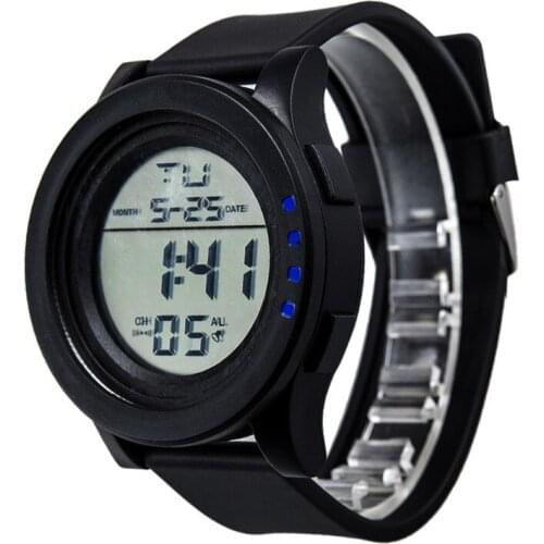 Classic Fashion Digital Watch Led Display Electronic Wristwatch Multifunctional Outdoor Sports Waterproof Watches for Men
