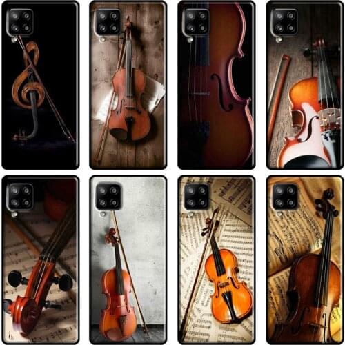 Elegant Violins Bow Sheet Music Case For Samsung Galaxy A71 A70 A51 A12 A41 A31 A21S A20e A72 A52 A30 A40 A50 A02 Cover
