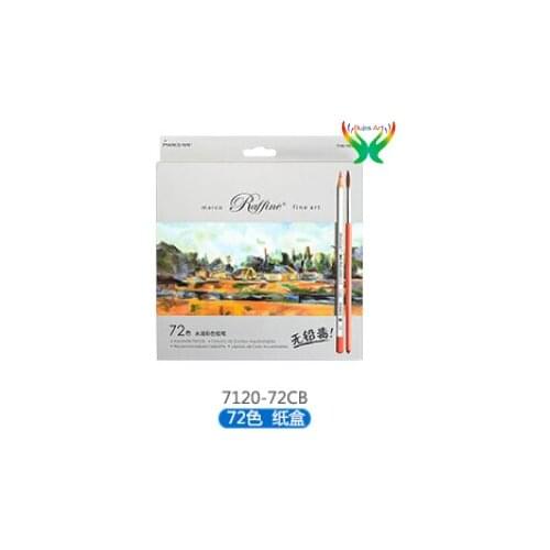 Marco 24/36/48/72 color raffine series professional novice color pencil Water soluble color pencil Carton suit art supplies