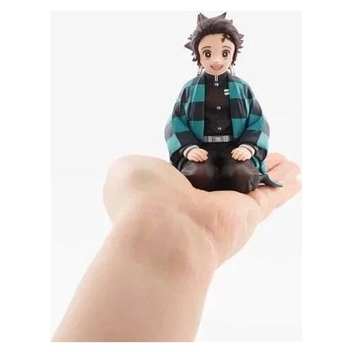 9cm Kamado Tanjirou Demon Slayer Kimetsu no Yaiba Kamado Nezuko Palm action figure toys Christmas gift with box