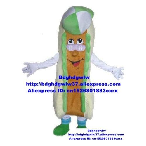 Hotdog Hot Dog Chilli Dog Tube Steak Mascot Costume Adult Cartoon Character Grand Bodog Casino Commercial Promotion zx230