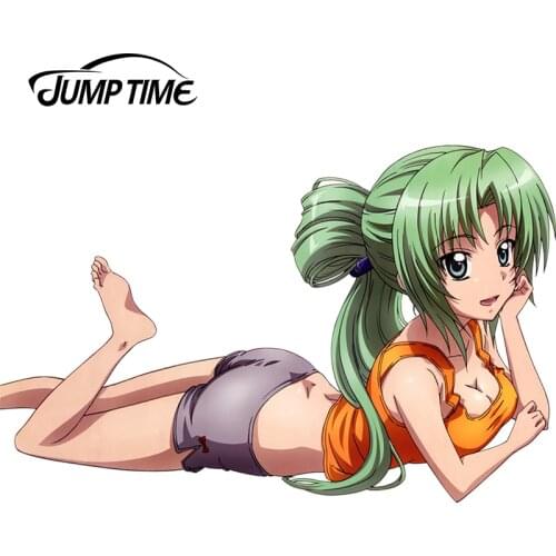 JumpTime 13cm x 8.3cm Anime Higurashi no Naku Koro ni Pretty Lovely Girls Decals Car Rally Sticker Waterproof 3D Car Decal