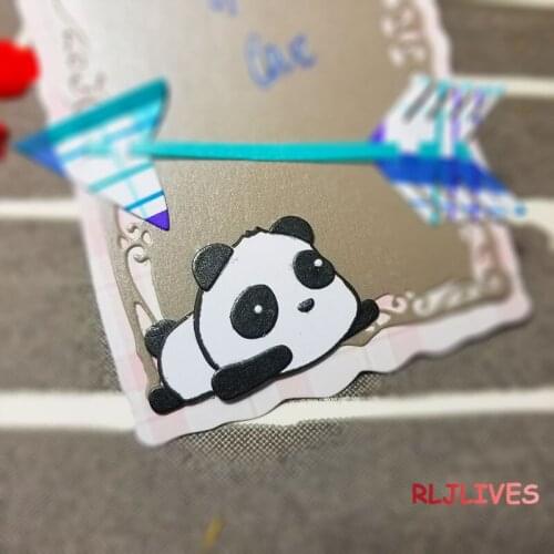 Panda Metal Cutting Dies DIY Scrapbooking Card Stencil Paper Craft Handmade Album Handbook Decoration
