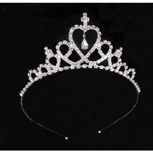 Cute Princess Tiaras and Crowns Crystal Headband Bridal Crown Wedding Party Accessories Girls Kid Fashion Hair Jewelry