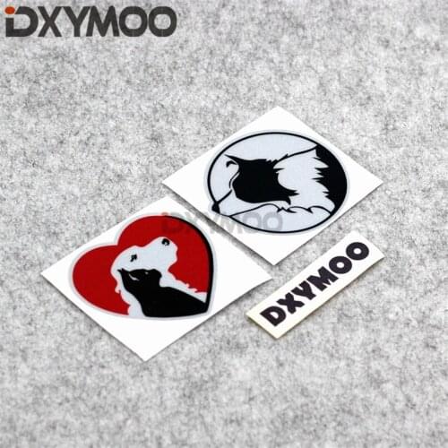 Lovely Pets Dog Auto Window Tail Door Sticker Decals Love Heart Beats Border Collie Phone Skateboard Bumpers
