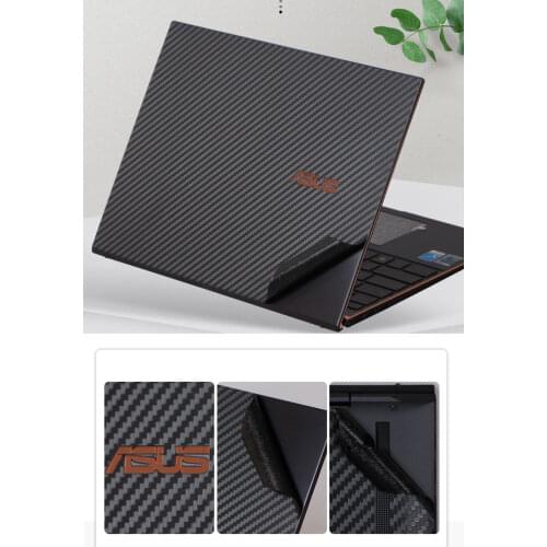 Carbon fiber Laptop Sticker Skin Decal Cover Protector for ASUS ZenBook Duo UX481FL UX481FA UX481 14-inch