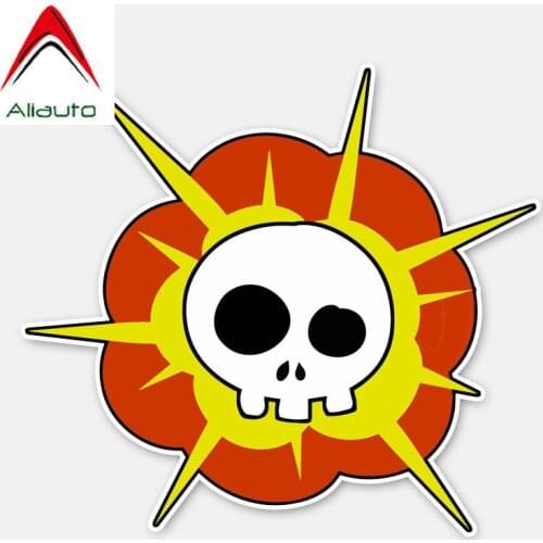Aliauto Funny Car Sticker Exploded Skeleton Auto Styling PVC Decal Cover Scratches for Volkswagen Polo Hyundai Tucson,13cm*12cm
