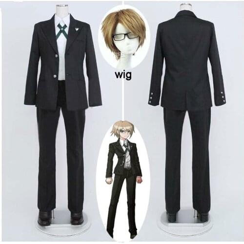 New Danganronpa Anime Cosplay Togami Byakuya Costume Cos Man Uniform Cosplay Costume Coat+Shirt+Pants Halloween cosplay