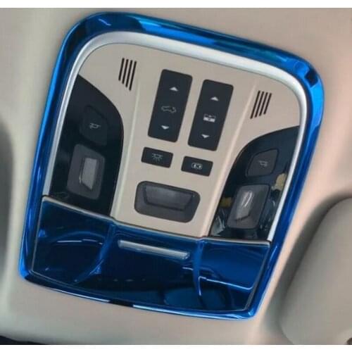 Interior Front Rear Reading Light Cover Case Stickers for Haval F7/F7X Decoration Trims Accessories Stainless Steel Mouldings