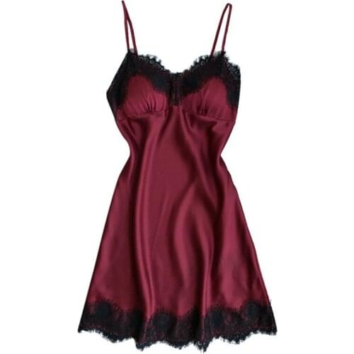 Женские шелковые ночные сорочки ROPALIA China At AliExpress