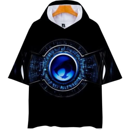 Kawaii Anime ThunderCats Hoodie Men Leisure short-sleeved Hoodie Cartoon Leisure Sweatshirt Women Summer Fashion Streetwear Top