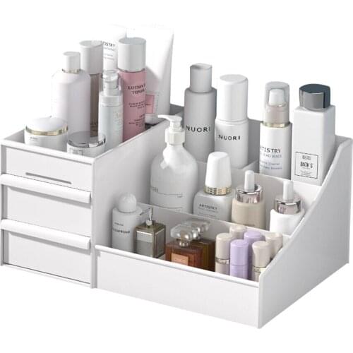 Makeup Organizer for Cosmetic Large Capacity Cosmetic Storage Box Organizer Desktop Jewelry Nail Polish Makeup Drawer Container