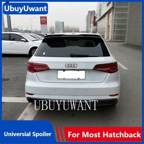 UBUYUWANT Rear Roof Spoiler For Audi A3 2014 2015 2016 2017 2018 2019 ABS Plastic Tail Wings Universal Hathatback Lip Spoiler