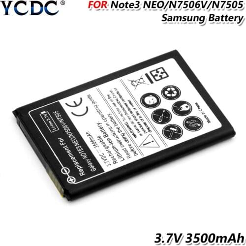 3.7V 3500mAh Replacement Phone Battery EB-BN750BBC For Samsung Galaxy Note 3 Neo N7502 N7505 N7506 N7506V N7500Q Li Ion Battery