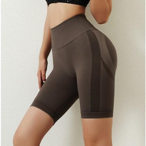 Women Seamless Yoga Shorts High Waist Sexy Sports Quick-drying Fitness Shorts Leggings Sport Women Fitness Biker Seamless