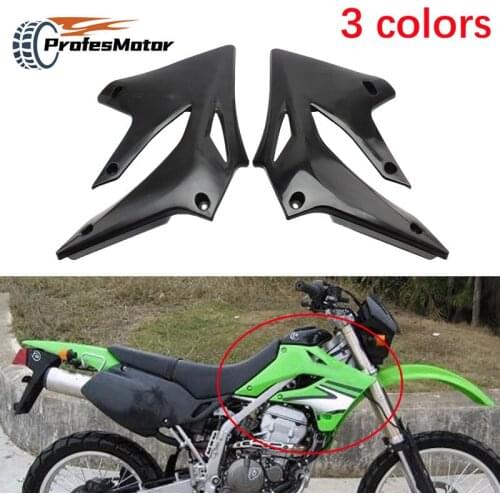 1 Pair ABS Front Side Cover Fuel tank Body Plate Guard Fit For Kawasaki KLX300 KLX250 1993 - 2007 KLX 250 300
