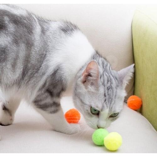 10-30pc Stretch Pompoms 30mm Soft Pompones Fluffy Plush Crafts DIY Pom Poms Ball Furball Home Decor Sewing Supplies Cat Toy Home