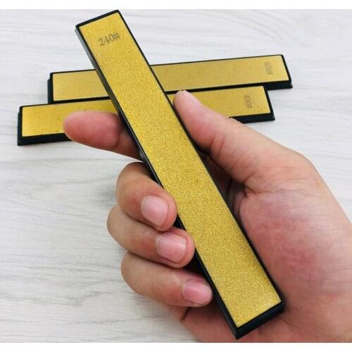 3pcs 240 400 600# Golden Knife Sharpener Diamond Professional Whetstone Fast Sharpening Stone Angle Sharpener Honing Knife