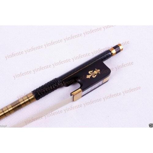 4/4 Cello Bow Braid Carbon Fiber Natural Bow Hair Abalone Inlay Full size Bow Cello parts & accessories