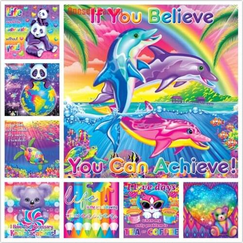 5d diamond painting colorful animal 5d diamond embroidery full set cartoon animal 5d diamond mosaic animal best gift for KIDS