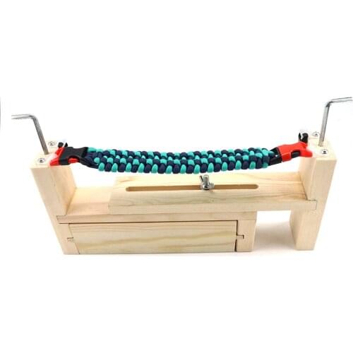 Outdoor Paracord Bracelet Woven Tools Military Bracelet Wooden Braider Paracord 2mm 3mm 4mm 550 Rope DIY Bracelet Simple Winder