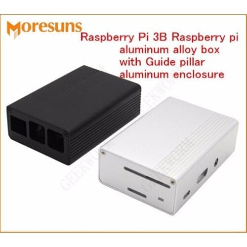 Fast Free Ship 5pcs/lot for Raspberry Pi 3B Raspberry pi aluminum alloy box/metal case with Guide pillar aluminum enclosure