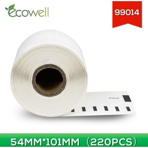 Ecowell 1Roll /220pcs Label compatible for Dymo LW 99014 Address Sticker 54mm*101mm Dymo Labelwriter 450 450 DUO 4XL Label Maker