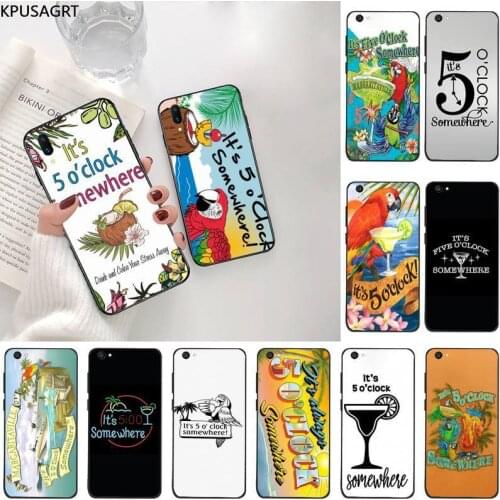 Its 5 O'Clock Somewhere Art Poster Phone Case For Vivo Y91c Y17 Y51 Y67 Y55 Y7s Y81S Y19 V17 vivos5