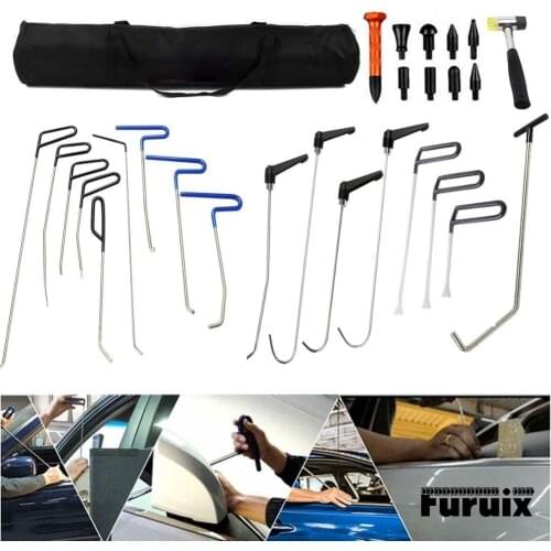 Tool Rod Hook Paintless Tool Dent Repair Car Dent Hail Hammer Tooth Removal Kit Tool for Automotive Dent Repair