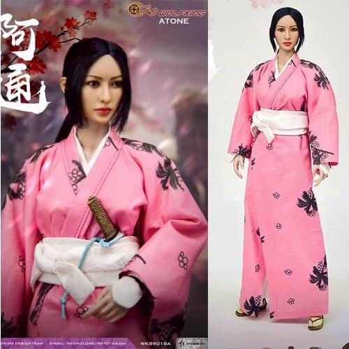 WK89018A 1/6 Scale Japanese ATONE Atung Female Action Figure Model Improved Version Ronin Series Collectible