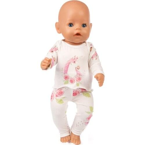 Lovely Plush Suit For 17 Inch Dolls 43cm Baby Doll Clothes 054