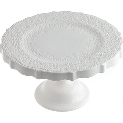 Lace Collection Footed Service Plate, 21Cm