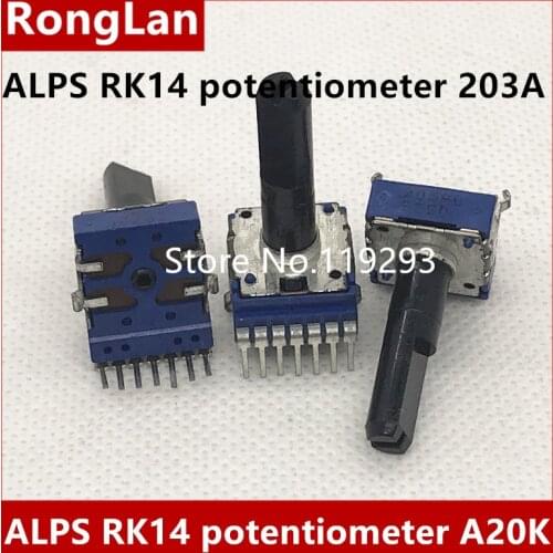 [LAN]ALPS RK14 type Potentiometer switch shaft 203A 23MM--10PCS/LOT